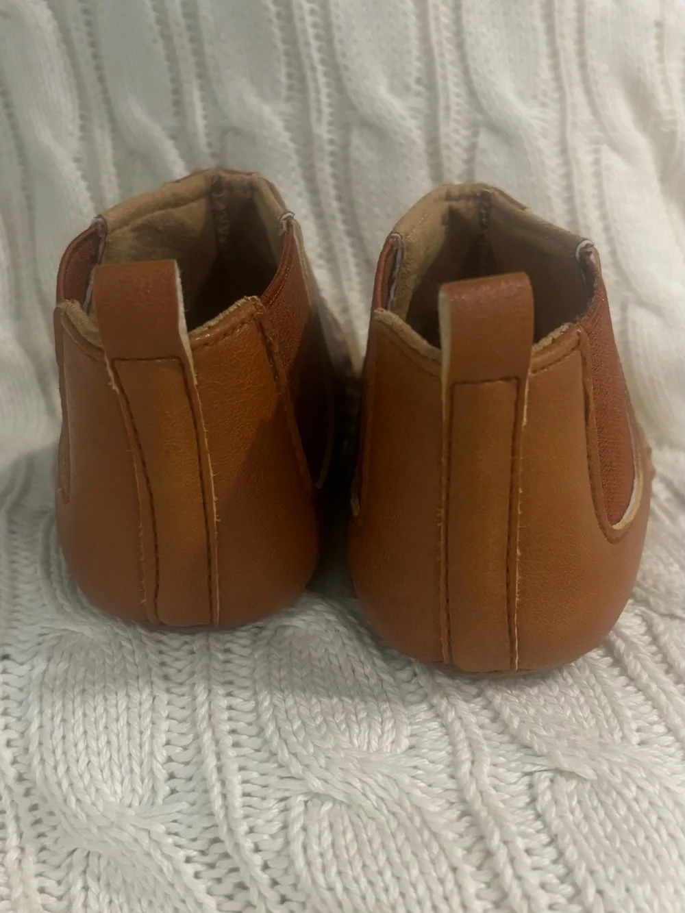 myggpp Classic Brown Leather-Style Baby/Toddler Shoes